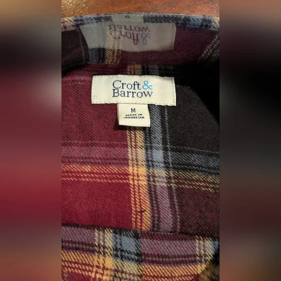 NWT Croft & Barrow Medium Extra-Soft Flannel - Picture 3 of 7
